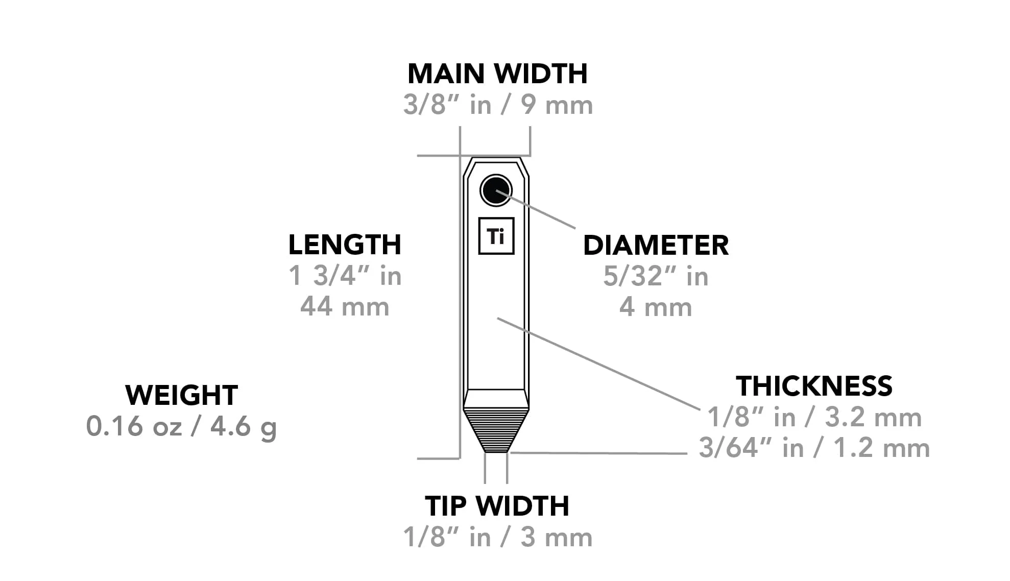 Mini Titanium Pry Bar - Image 7